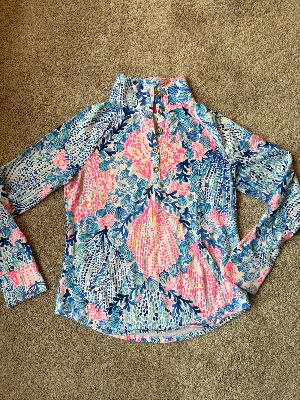 Lilly Pulitzer Pink & Blue Pullover